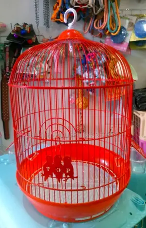 Red Round Parrot Cages