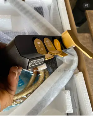 Black and Gold Press Shower