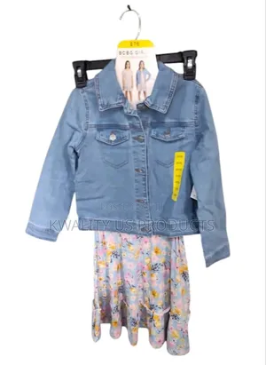 BCBG Girls Denim Dress Set