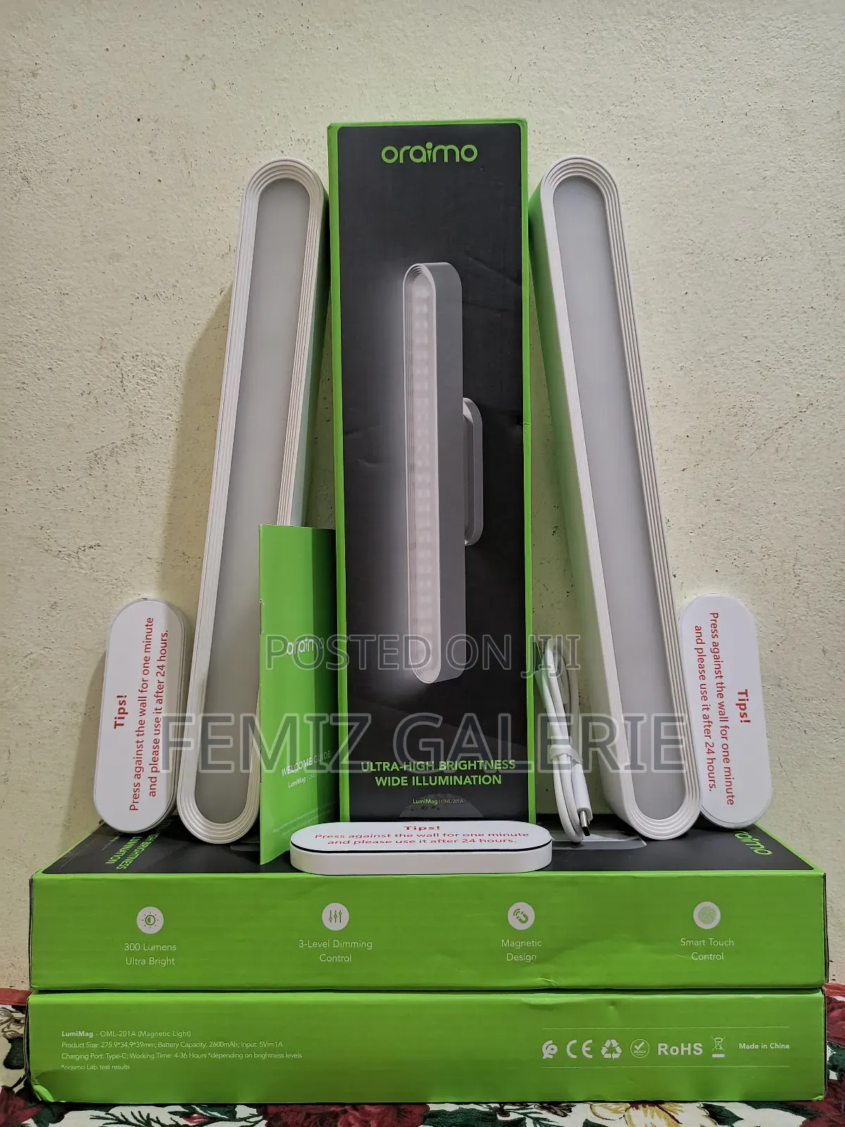Oraimo Glowmagnetic Lumimag 5w 300 Lumens Magnetic Light 2pcs
