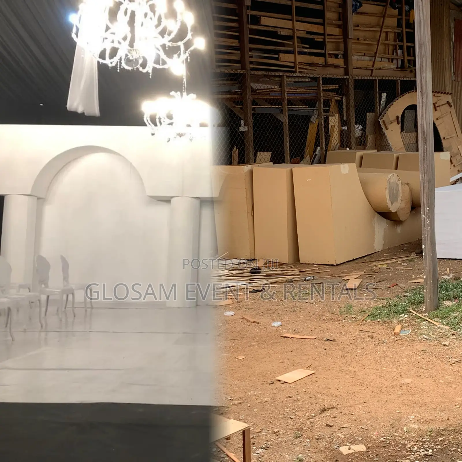 Wooden Backdrop Stands