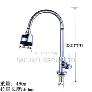 Pull Out Silver Kitchen Tap