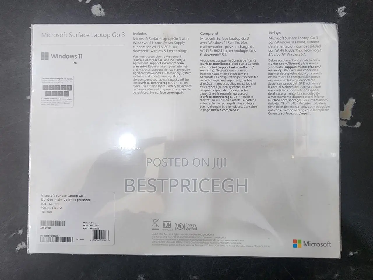 New Laptop Microsoft Surface Go 3 8GB Intel Core I5 SSD 256GB