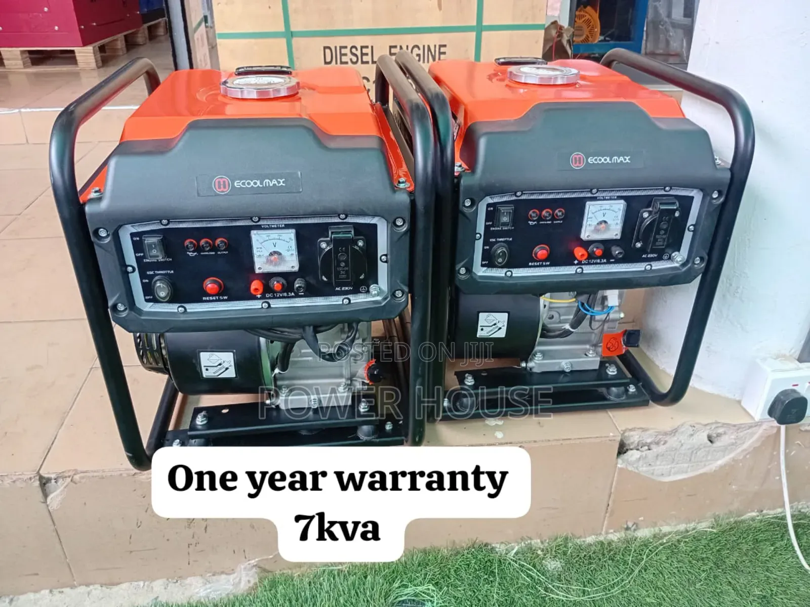 100% Copper Coil Alternator 7kva Ecoolmax Genset Petrol 7kva