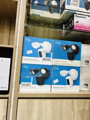 Quality Sleek Ring Cam Wired Plus Floodlights