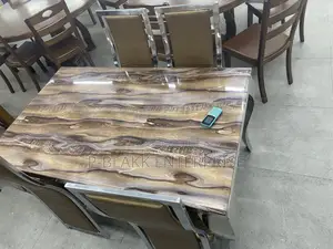 Marble Dining Table With 4chairs Heavy and Quality