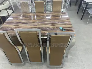 Marble Dining Set With 6chairs