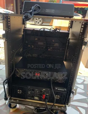 Bass and Mid Speaker Set Loaded Amplifier Rack