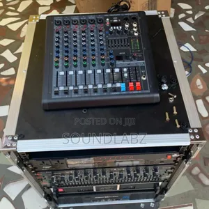 Bass and Mid Speaker Set Loaded Amplifier Rack