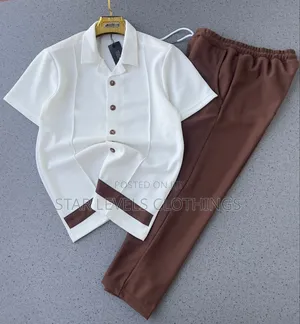 White and Brown Quality Kaftan Available for Men