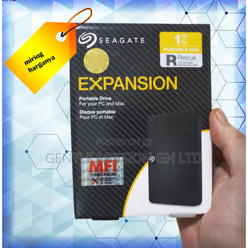 Seagate 2.5” Usb 3.0 Extension 1tb External Hard Drive Hdd