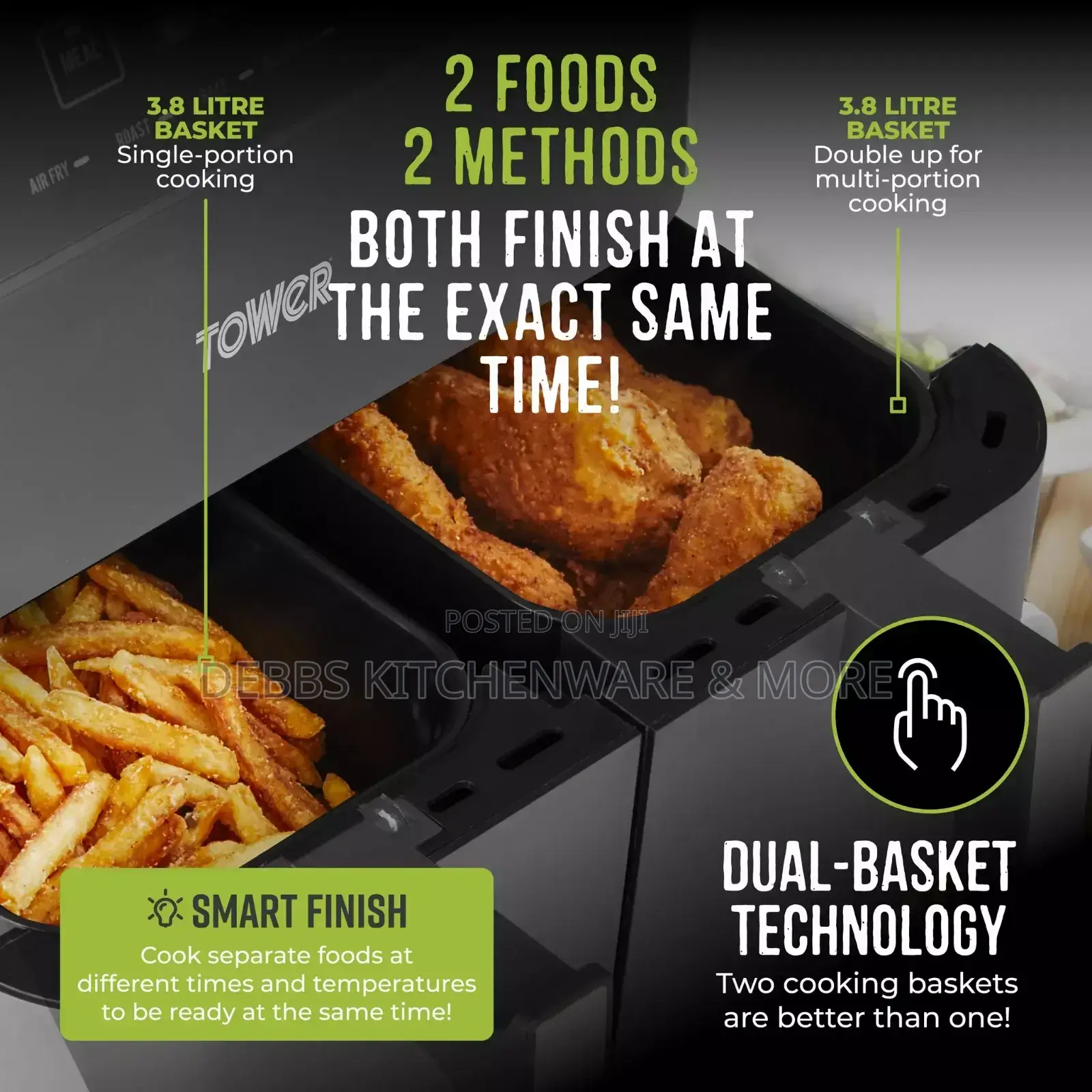 7litre Tower Dual Air Fryer Uk