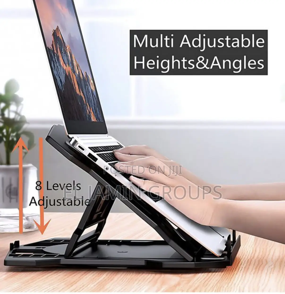 Laptop Stand With Phone Holder