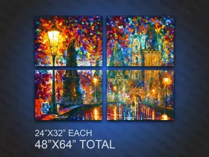4in1 Printed Painting Wall Art
