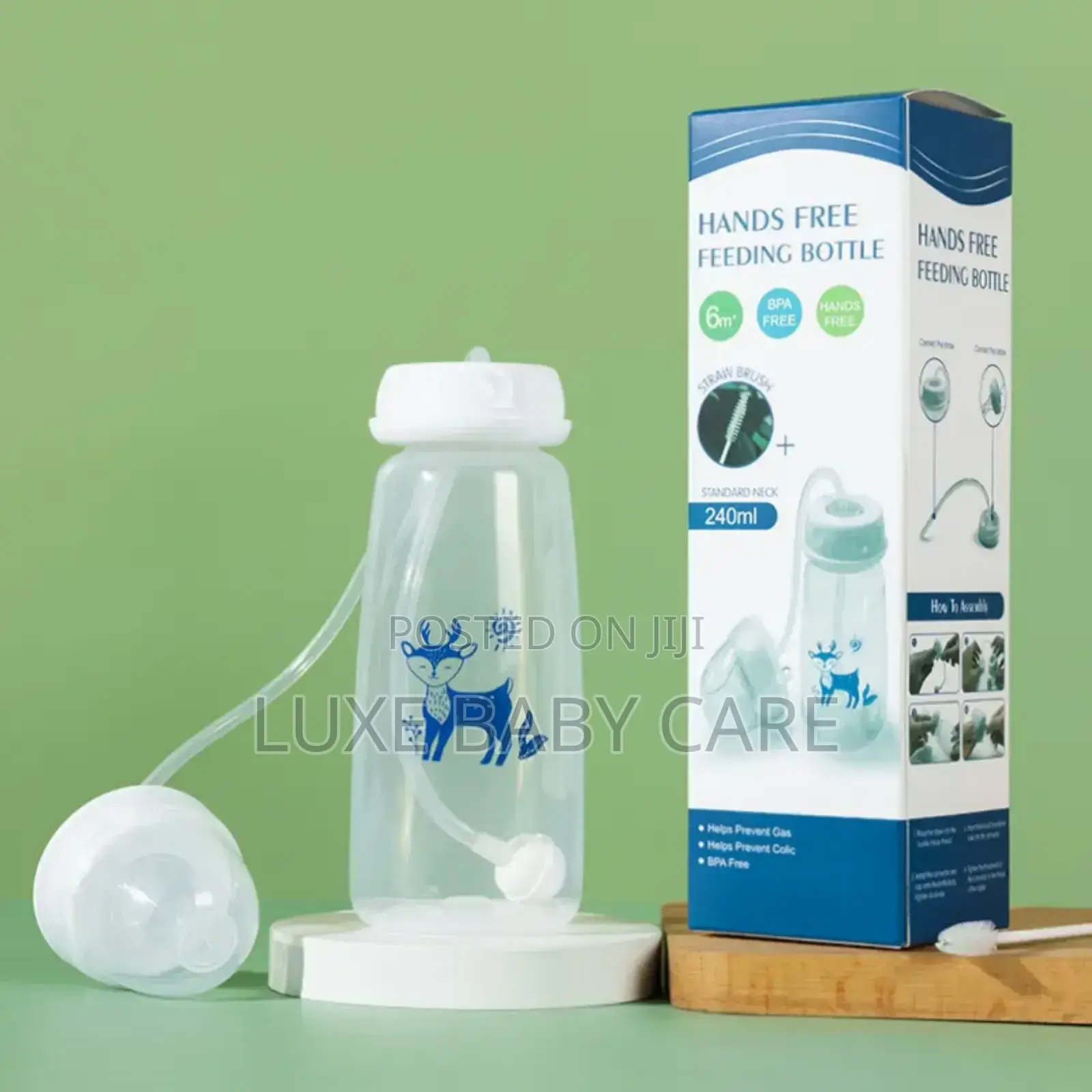 Baby Hands Free Feeding Bottle