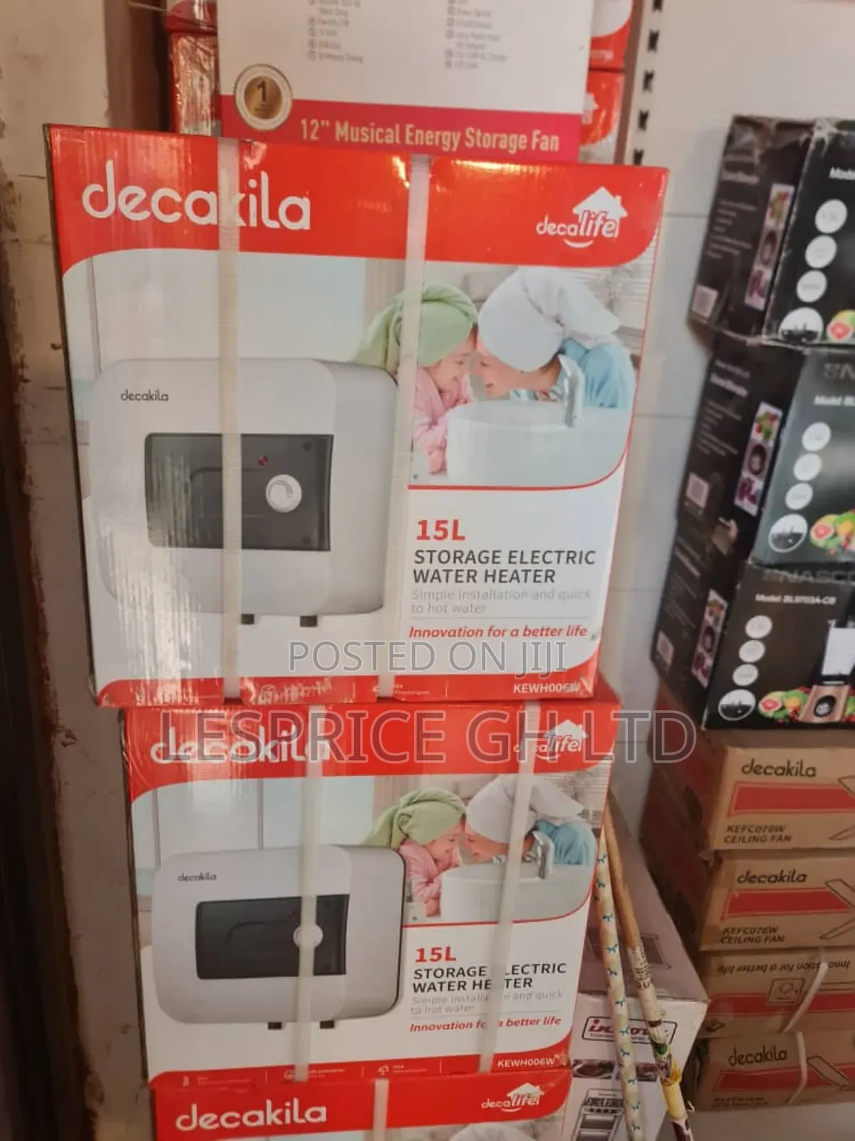 Decakila 15l Electric Water Heater: Auto Cut-Off