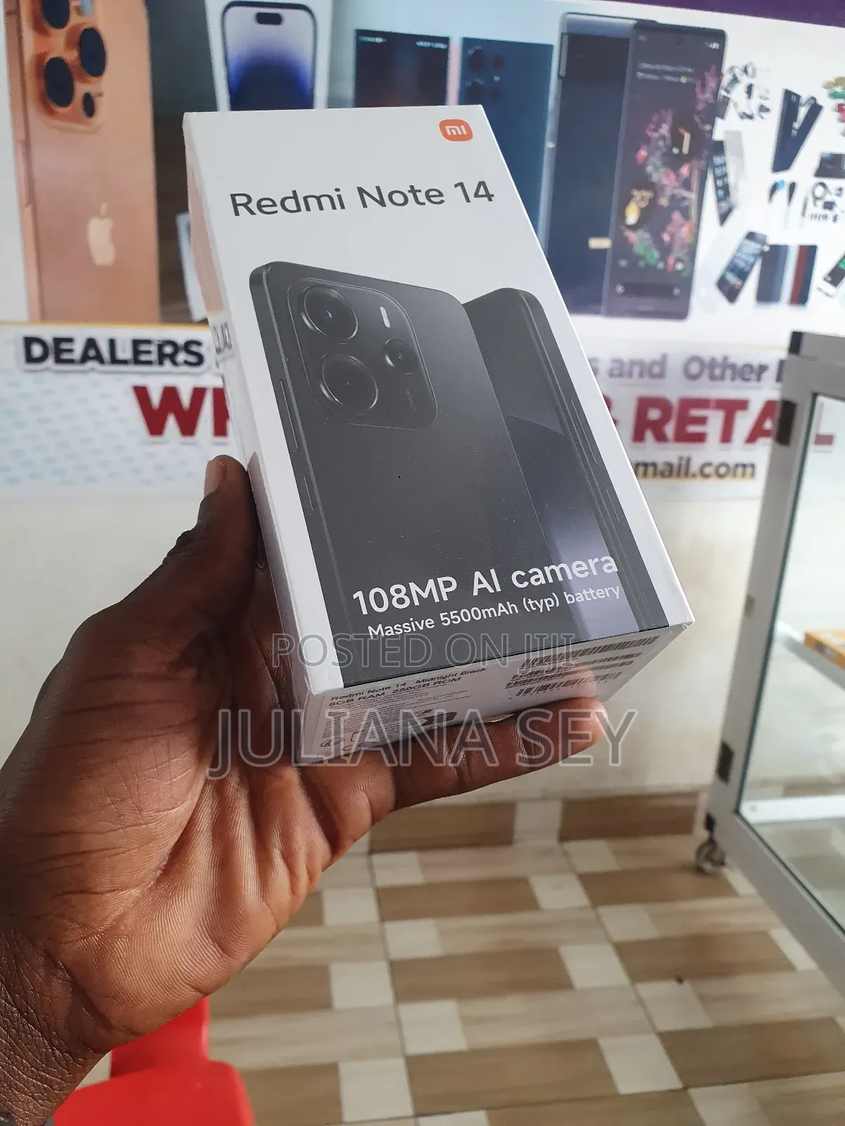 New Xiaomi Redmi Note 14 4G 256 GB Black