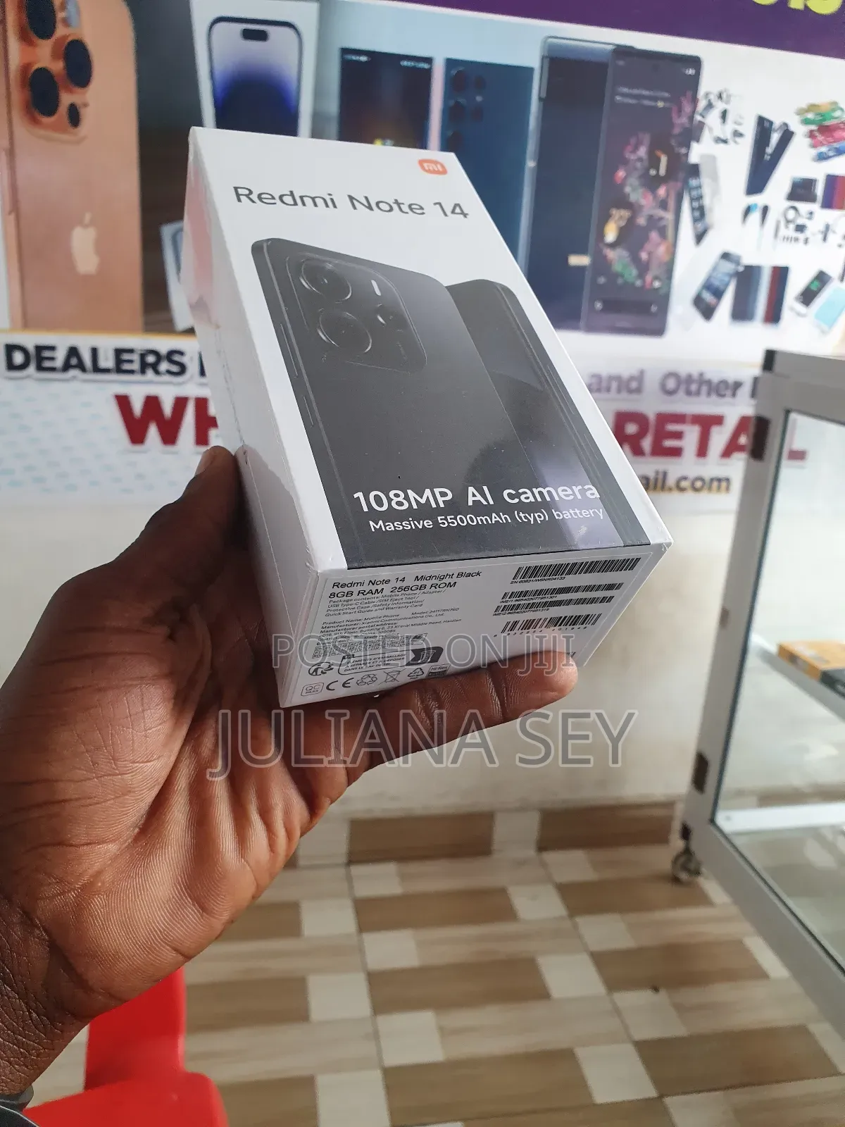 New Xiaomi Redmi Note 14 4G 256 GB Black