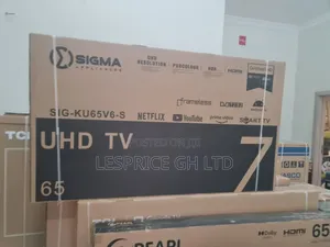 Call for the Sigma 65" Smart Android Tv Now.