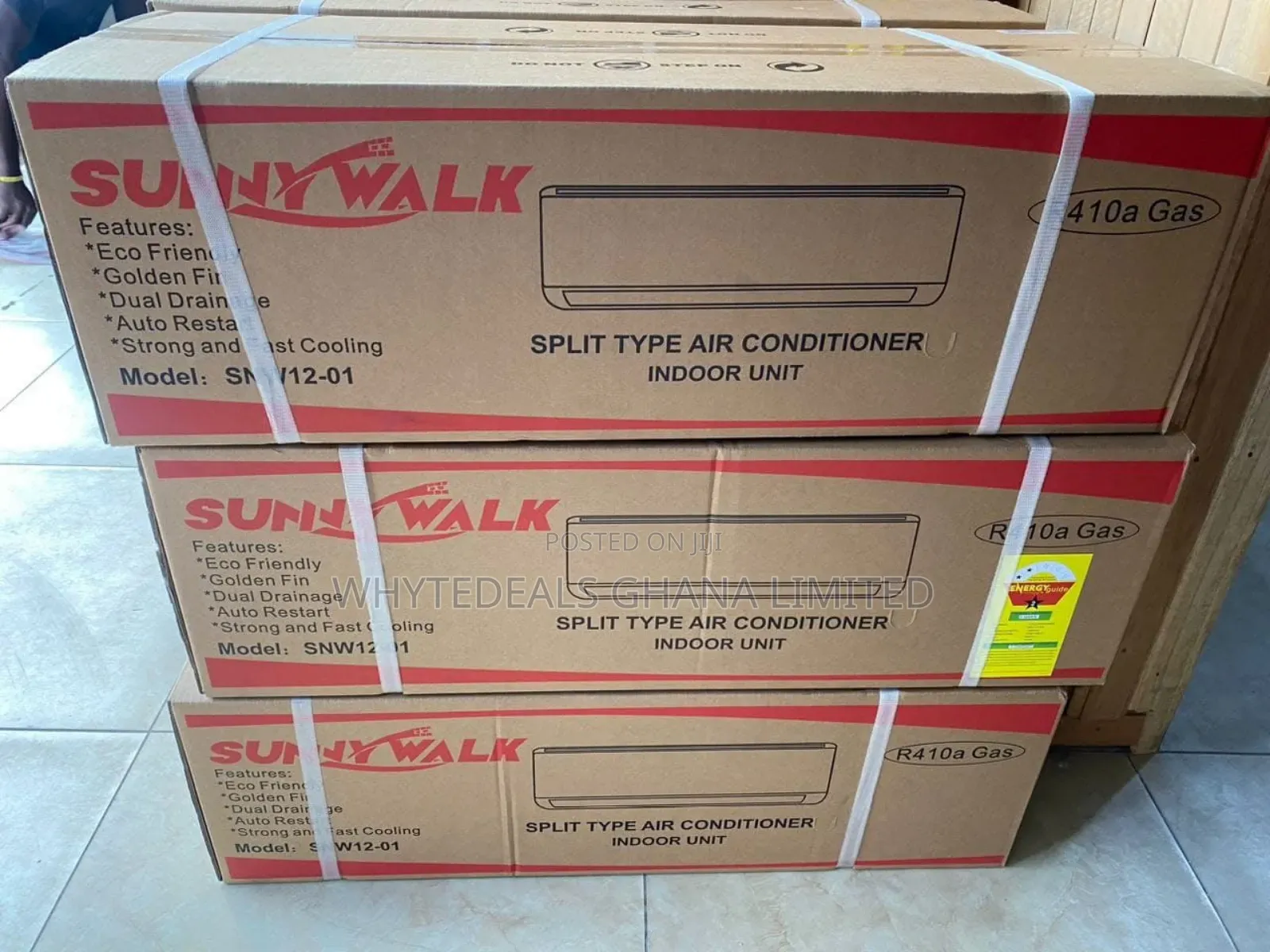 Sunnywalk 1.5hp Split Airconditioner| Energy Saving| R410| Fast Freeze