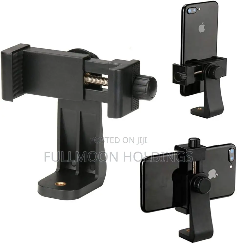 Universal Mobile Phone Selfie Clip Bracket Stand-Black