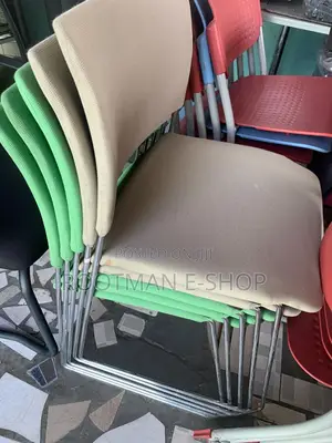 Comfortable Steel Chairs With Fabric Seats