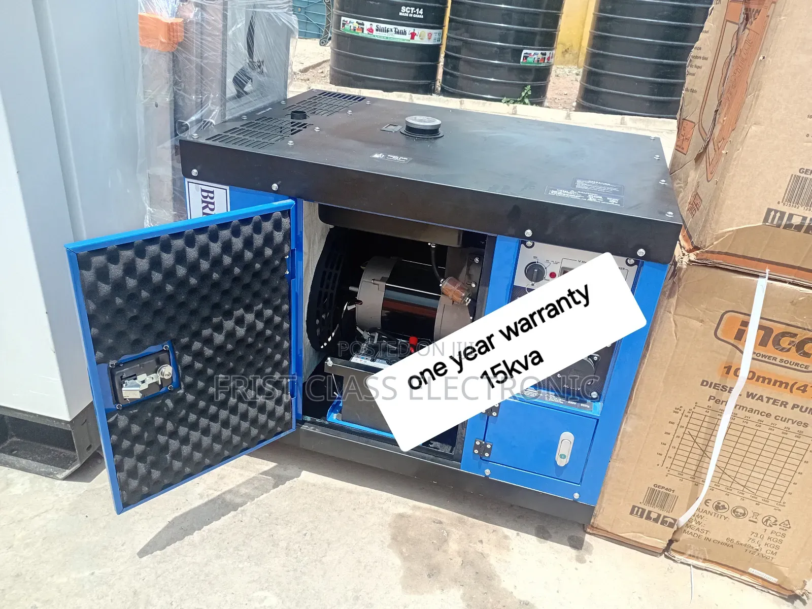 Fuel Optimis 15kva Silent Diesel Generator Set 15kva