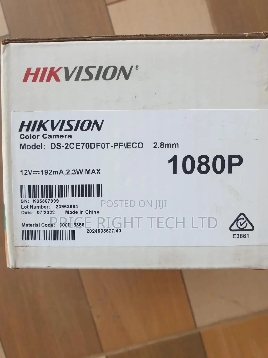 2mp 24/7 Colorvu Analog Ds-2ce70df0t-Pf\Eco