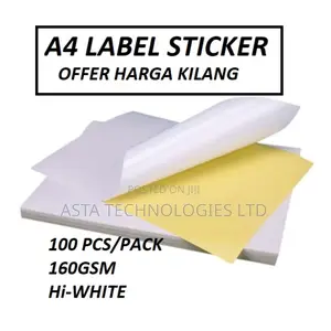 A4 Sticker Page (100 Sheets)