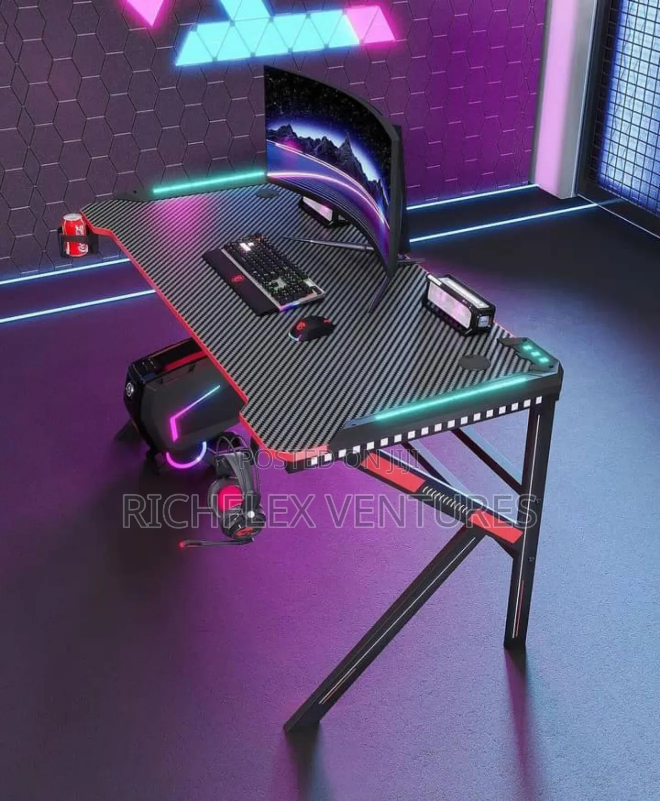 RGB Gaming Desk