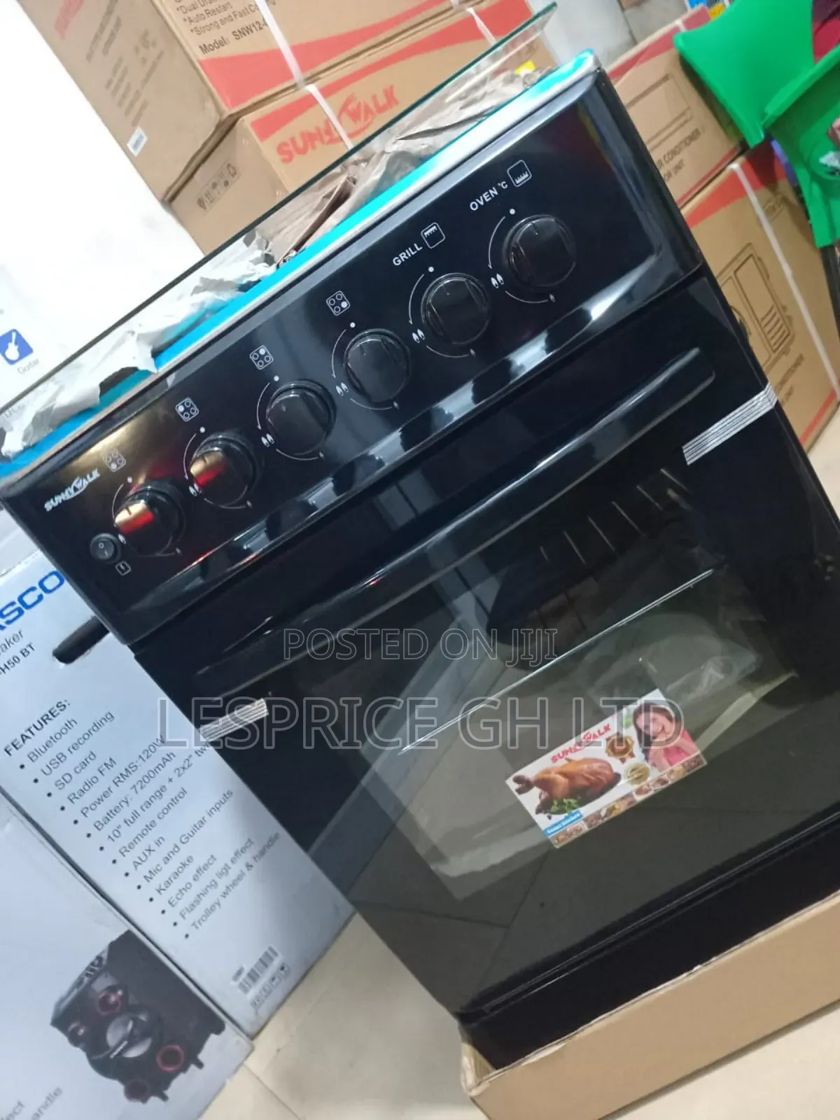 Chigo 4 Burner Gas Cooker - Stainless Steel