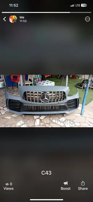 Mercedes Benz C300 C43 Front Bumper Complete