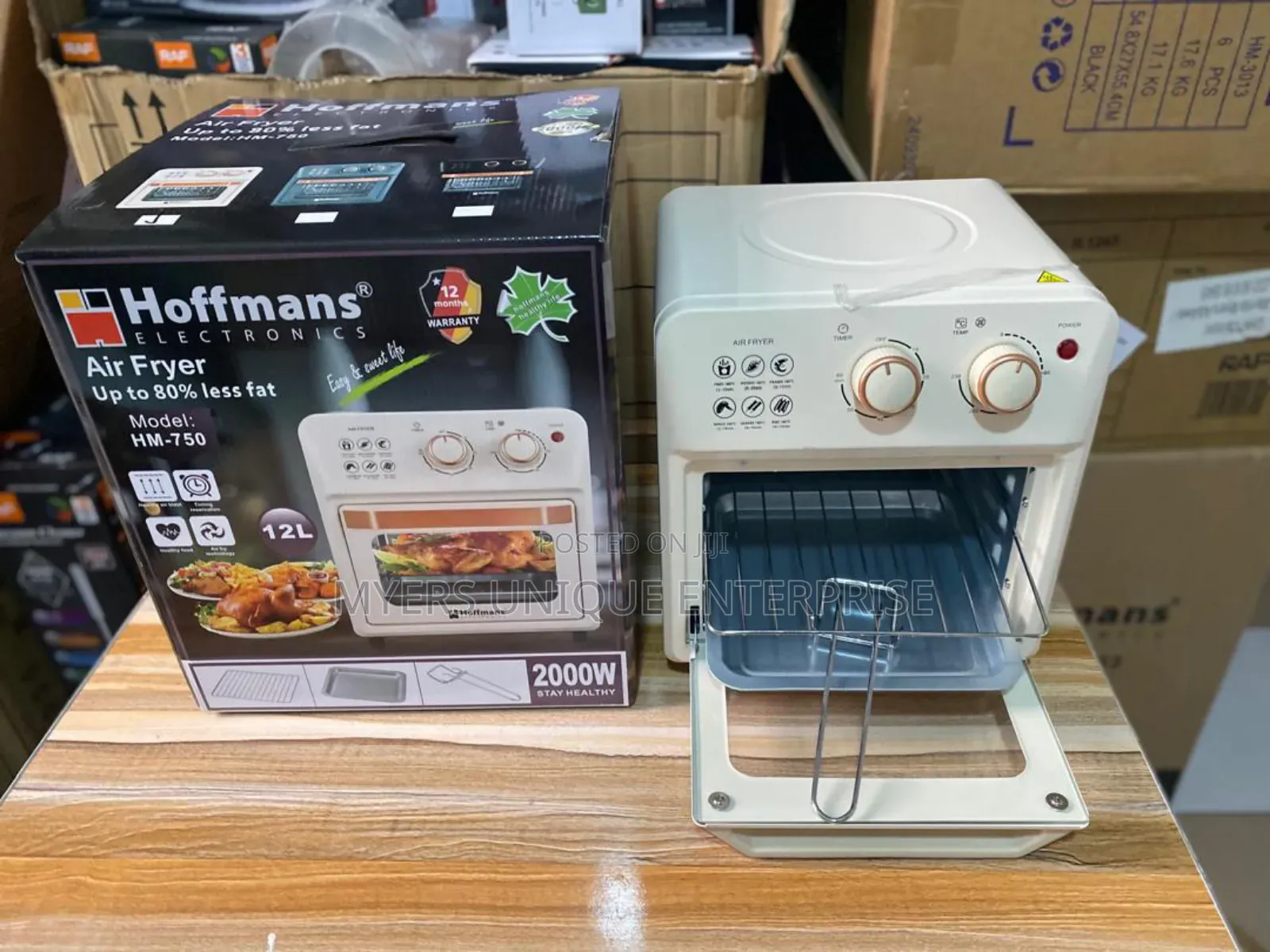 Multi-Functional 12l Hoffmans Airfryer 2000w.
