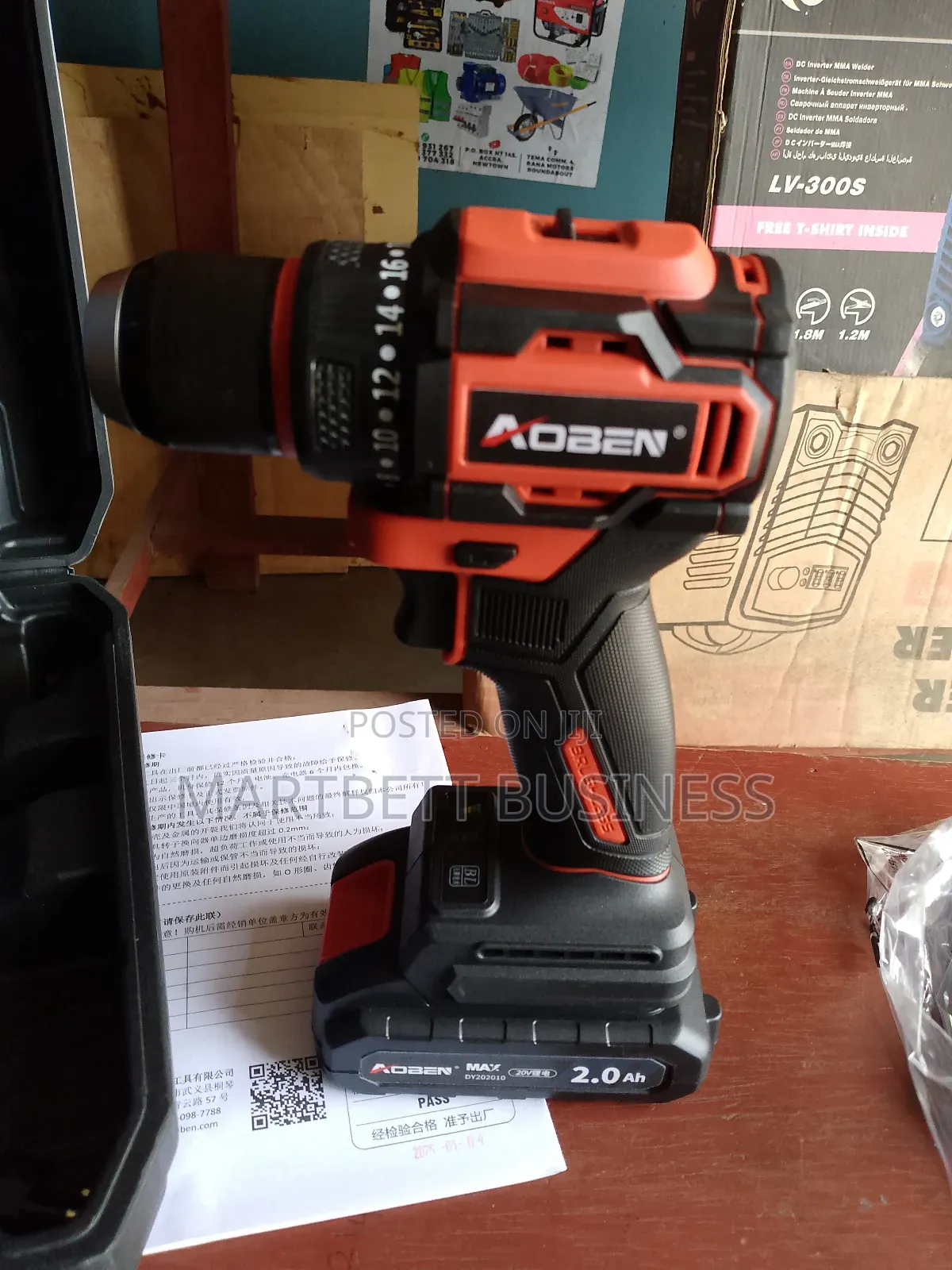 20v Impact Cordless Drill With Two Batteries