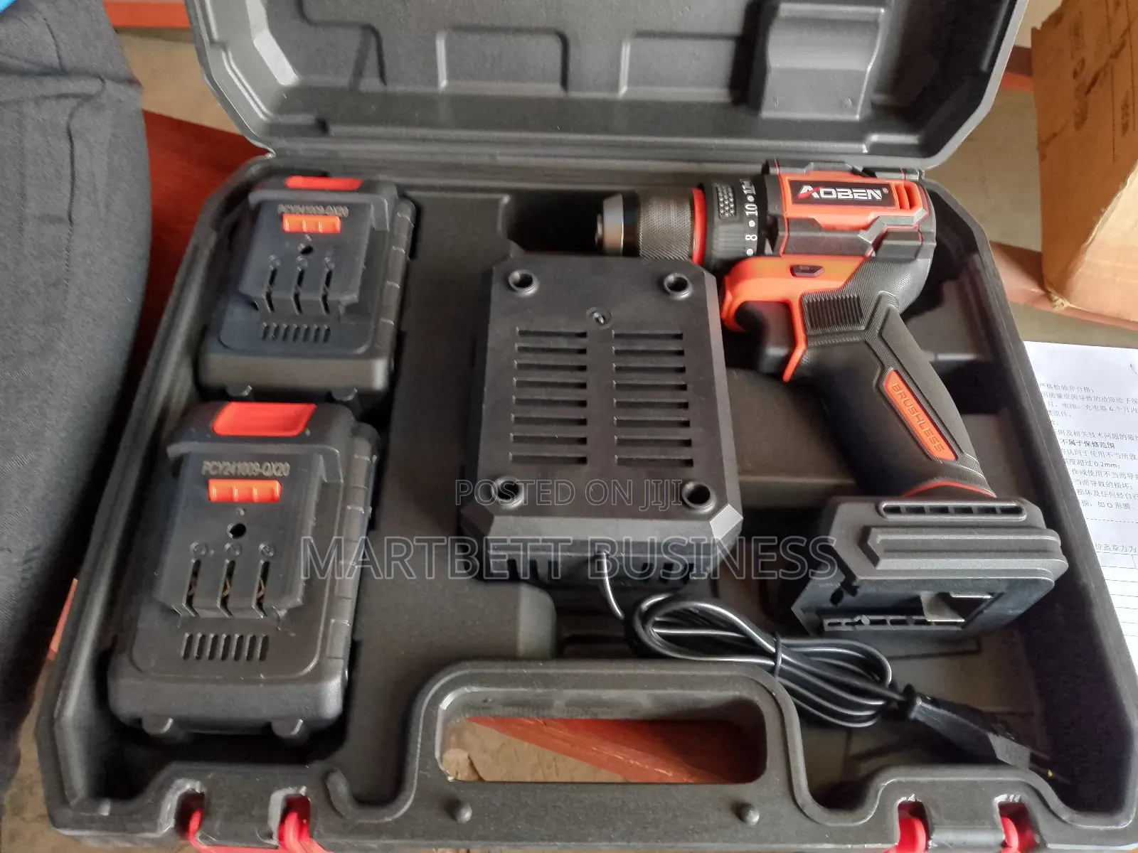 20v Impact Cordless Drill With Two Batteries