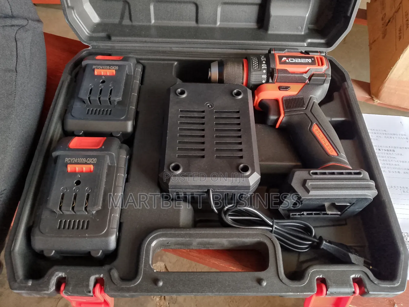 20v Impact Cordless Drill With Two Batteries