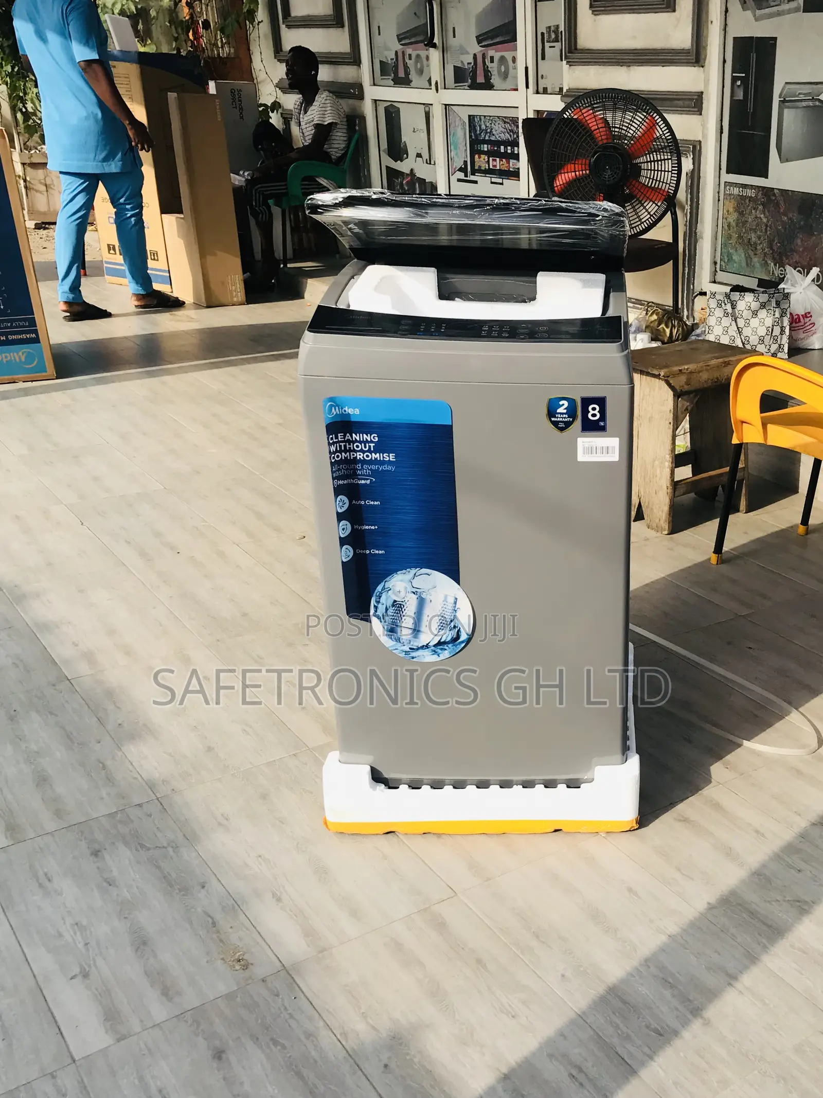 Unique Grey Top Load Fullauto Inverter Smart 8kg Midea