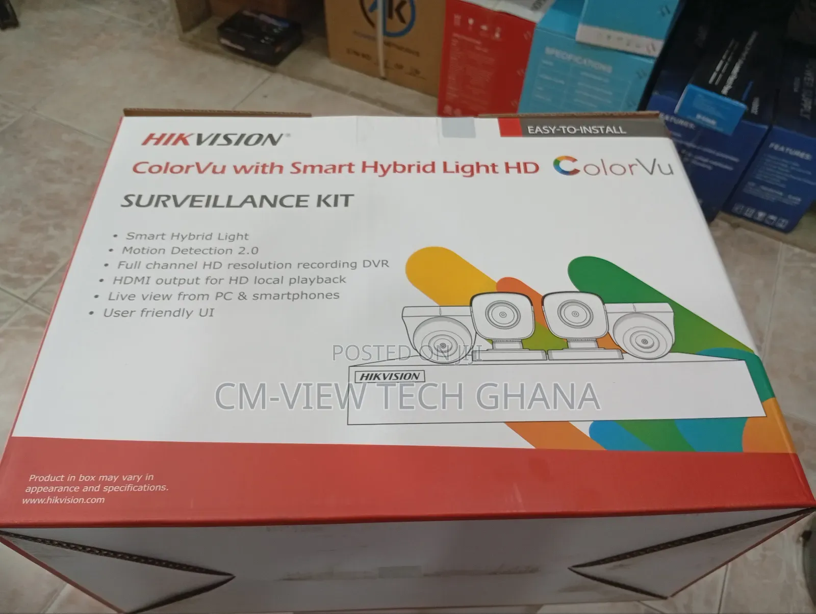 4chanel Hikvision Colorvu With Smart Hd Surveillance Kit