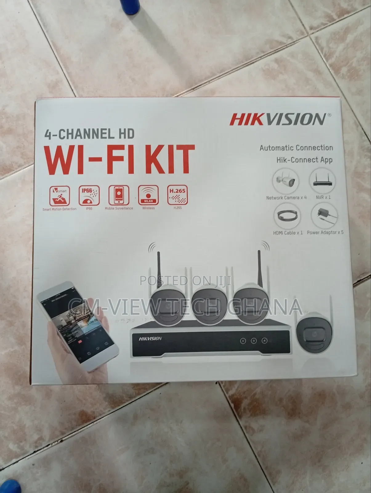 4chanel Hd Outdoor Wifi Camera Kit Hikvision