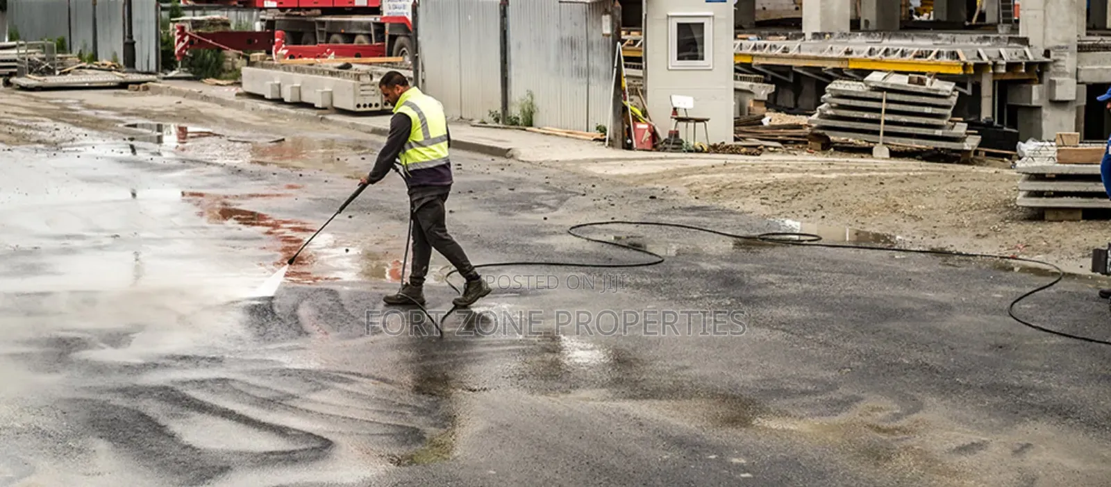 Ghana Man Cleaning With Cleantex