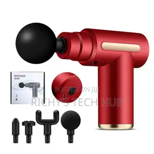 Rechargeable Massage Gun With 4 Replaceable Head