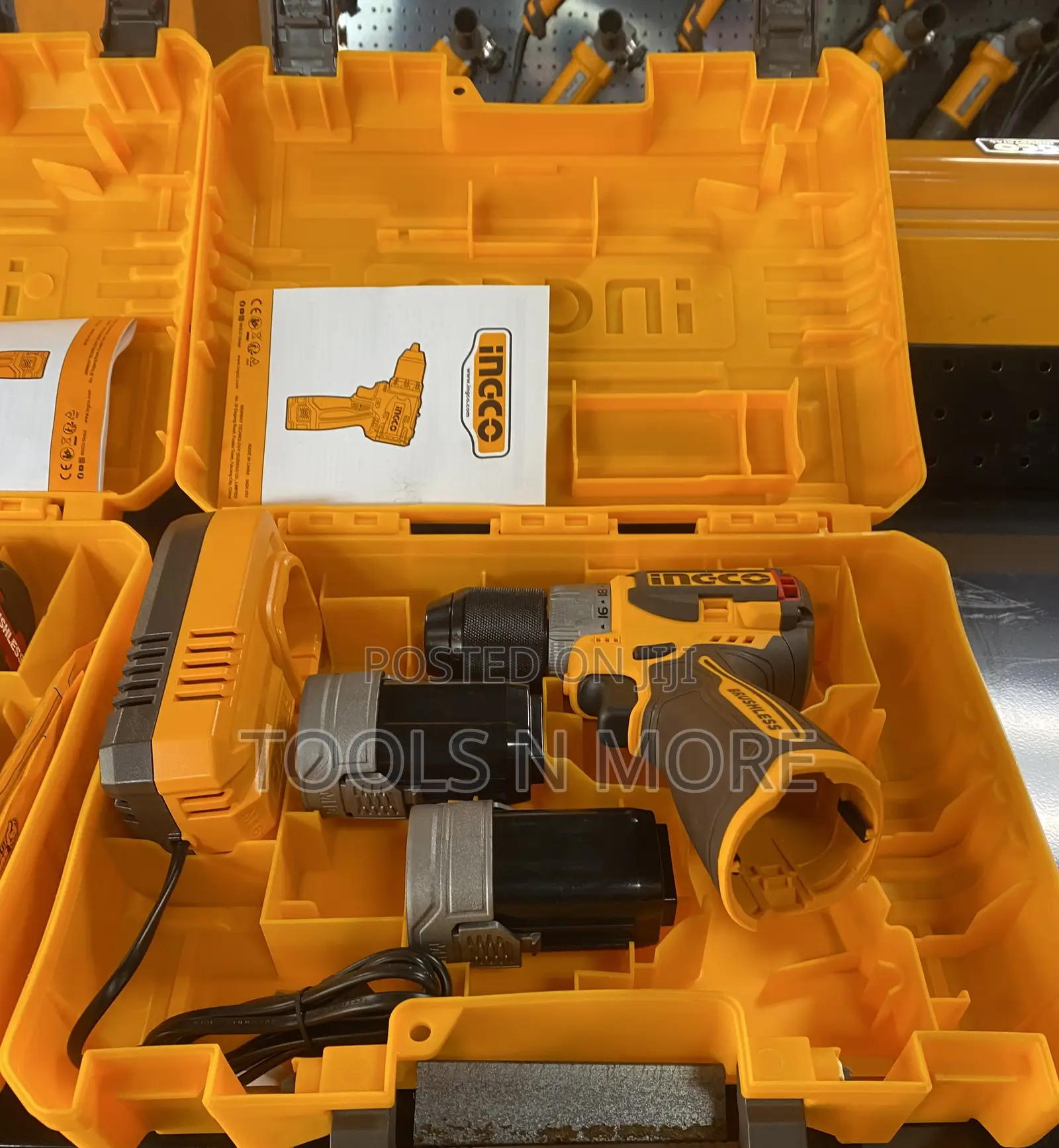 Ingco Compact Cordless Drill (Brushless) Cdli16682