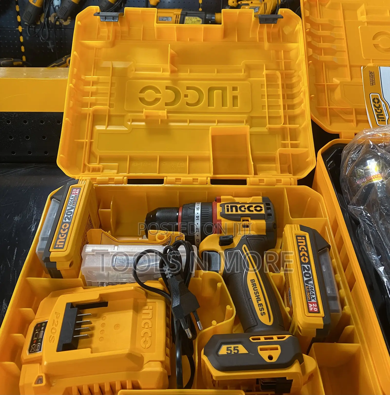 Ingco 20v Compact Cordless Impact Drill (Brushless) 55nm