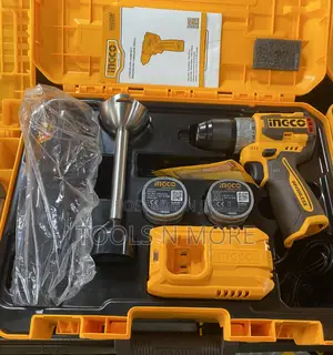 Ingco 16v Compact Cordless Drill and Hand Blender Combo