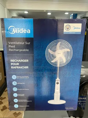 Midea-18′′-Rechargeable-Standing-Fan-Fs45-23mrd