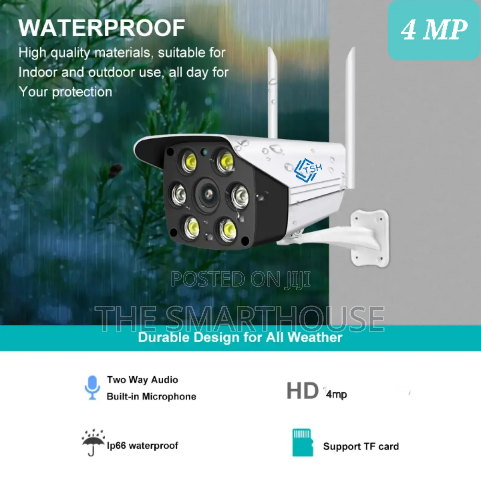 Smart 4mp Bullet Wifi CCTV Camera