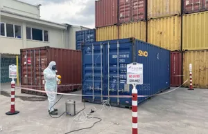 Containers Fumigation and Disinfection With Cleantex