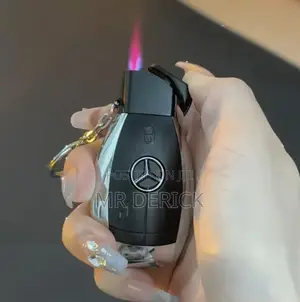 Benz Car Key Shape Model Windproof Inflatable Gas Lighter