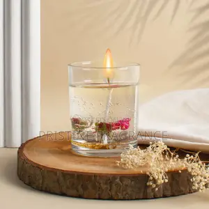 Dried Bloom Aroma Gel Candle Rose Sandalwood