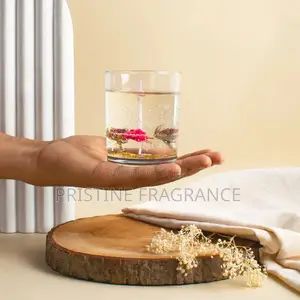 Rosy Sandalwood Dried Bloom Gel Scented Candle